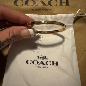 Coach Gold Bangle Bracelet